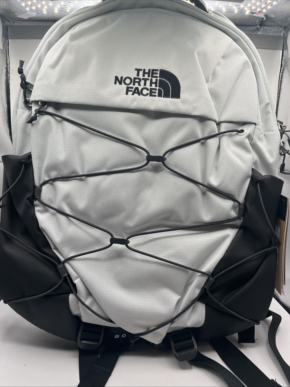 The North Face Borealis Backpack 28L Unisex Casual Sports Travel Bag Black Gray